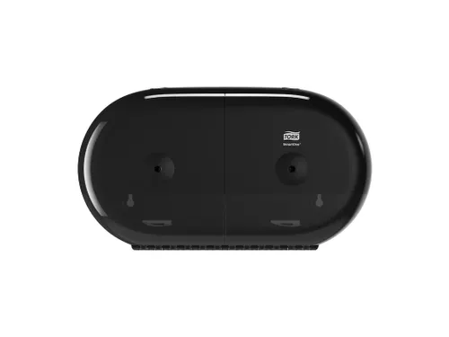 Tork T9 SmartOne Twin Mini Toiletpapier Dispenser Elevation Zwart
