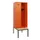 locker met bank,HxBxD 1950x600x815mm,2vak,vak B 300mm,cilinderslot