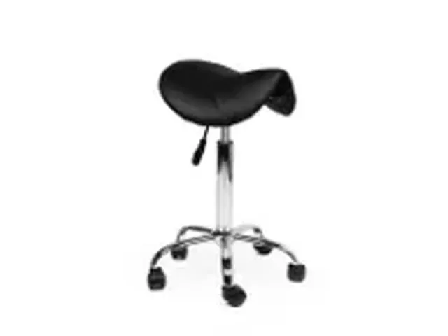 OUTLET Zadelkruk Office medium harde wielen zwart