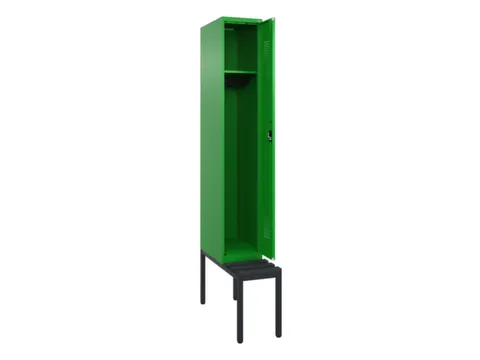 locker met bank,HxBxD 2120x300x815mm,1vak,vak B 300mm,cilinderslot