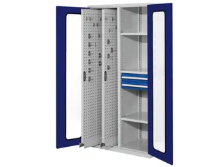 Verticale Uitschuifkast Venster 1950x1000x600mm 2legborden Ral5010 - 1