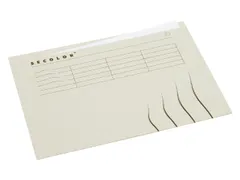 Vouwmap Secolor A4 ongelijk 225gr grijs