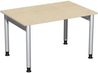 In hoogte verstelbaar bureau,HxBxD 680-800x1200x800mm,decor esdoorn - 3