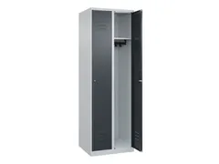 locker,HxBxD 1850x600x500mm,2vak,vak B 300mm,cil.-slot,staand op vloer