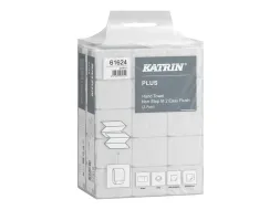 Handdoek Katrin Plus z-vouw 2-laags 203x240mm 15x160 vel wit 61624