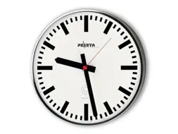 Radiowandklok Ø 30 cm Streepaanduiding Batterijvoeding 1,5 V C-Formaa