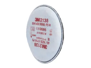 3M 2138 PR stoffilter, merkspecifieke bajonetaansluiting, per 10 paar - 1