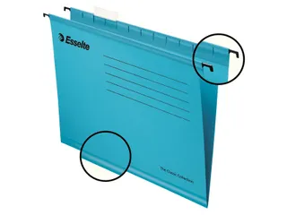 Hangmap Pendaflex verticaal folio V-bodem blauw - 3