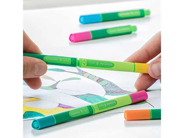 Fineliner Schneider Link-It 0,4mm assorti 8 stuks