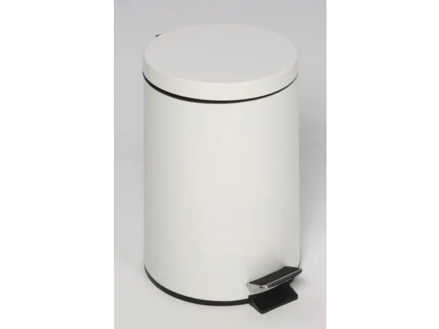 pedaalemmer,20l,HxØ 450x290mm,binnenbak kunststof,romp staal wit