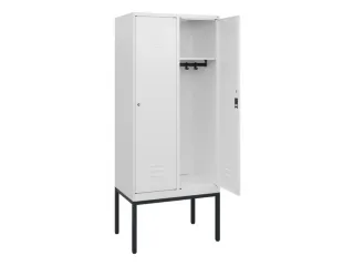 locker,HxBxD 1950x800x500mm,2vak,vak B 400mm,cil.-slot,voetonderstel - 2