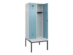 locker met bank,HxBxD 2120x800x815mm,2vak,vak B 400mm,cilinderslot