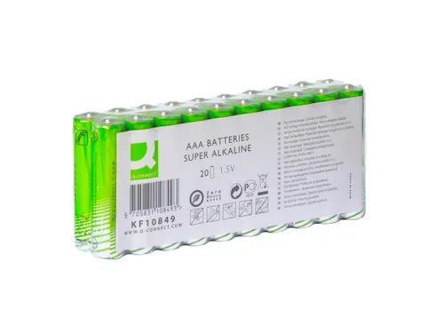 Q-connect AAA batterijen Alkaline 20 stuks