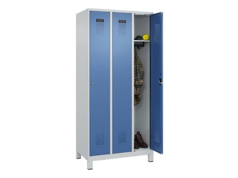 locker,HxBxD 1950x900x500mm,3vak,vak B 300mm,cil.-slot,voeten
