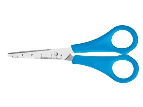 Schaar Westcott Kids 13cm spitse punt RH blauw in polybag