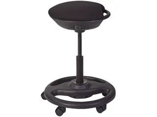 Rolly Ergonomische Zit-Stahulp zwart - 1