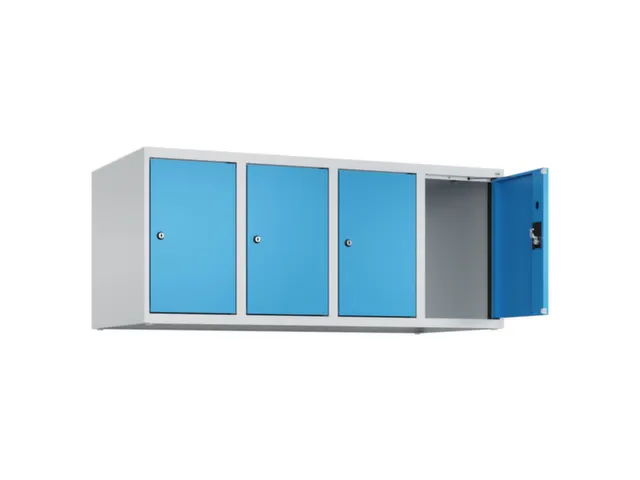opzetkast,v. locker,4vak.,vak B 300mm,HxBxD 500x1200x500mm