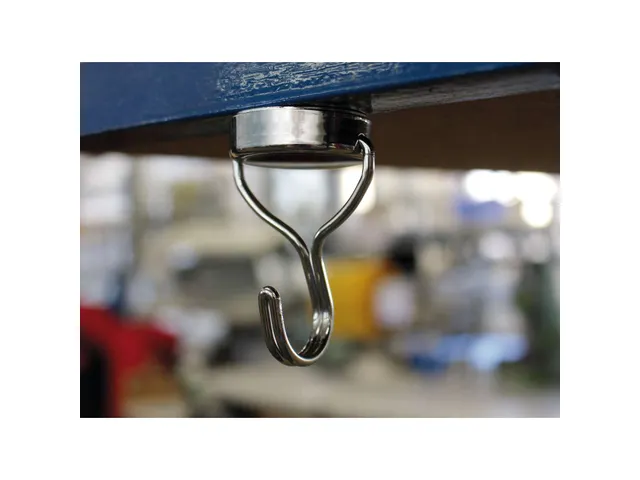 Aimant MAUL Neodymium avec crochet Ø38.5mm 30kg chrome