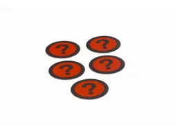 Impressiemagneetfolie Vraagteken Rood Ø50mm x 0,85mm