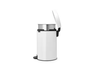 Pedaalemmer Newicon 12 Liter Metalen Binnenemmer Wit - 4