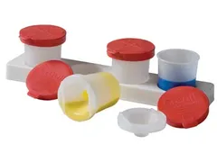 Antiknoeipot voor verf set van 4 potjes van 320 ml met rood