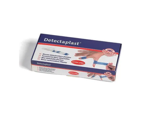 Detectaplast 8447 Textielpleister Elastisch Blauw 120x30mm 100 Stuks