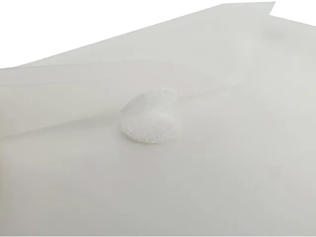 enveloptas transparant A4 van gerecycled materiaal
