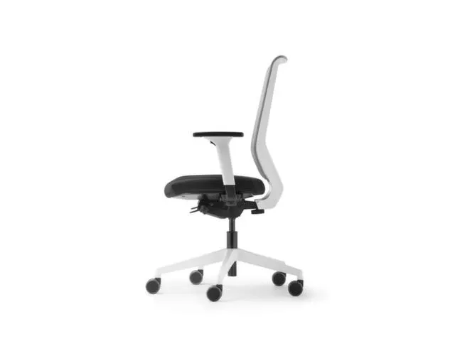 Dauphin Bureaustoel to-sync pro white hoge netrugleuning zwart