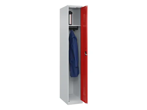 locker,HxBxD 1850x300x500mm,1vak,vak B 300mm,cil.-slot,staand op vloer