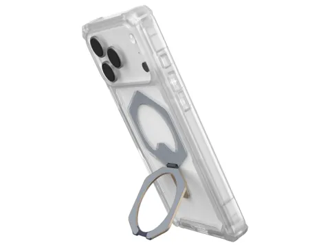 Plasma XTE iPhone 17 Pro Max Hoesje MagSafe Stand Back Cover Titanium