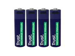 Batterij Trust USB-C oplaadbaar AA 4 stuks