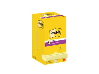 Memoblok Post-it Z-Note S330 Super Sticky 76x76mm geel 12 stuks - 1