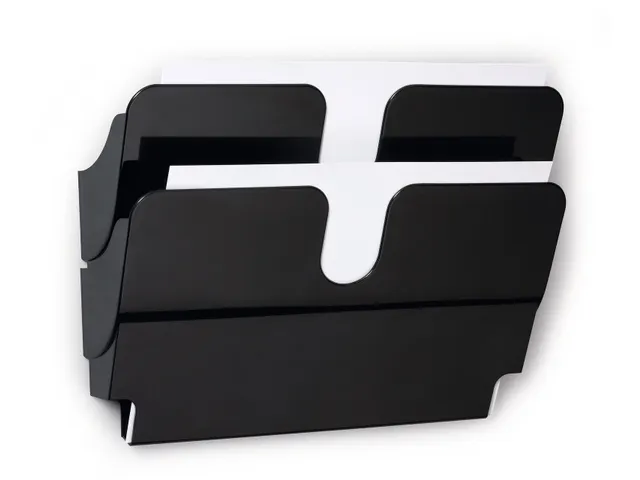 Folderhouder FLEXIPLUS 2 A4 liggend magnetisch zwart