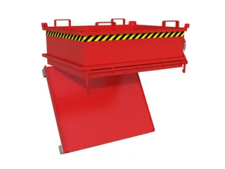mini-bodemklepcontainer,HxLxB 625x1000x1200mm,0,37m³,inrijbeugel,staa - 1