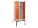 locker voor scheiding van kleding,HxBxD 2120x800x815mm,2vak