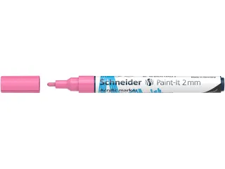 Acrylmarker Schneider Paint-It 310 2mm pastel roze - 3