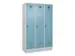 locker voor scheiding van kleding,HxBxD 1950x1200x500mm,3vak