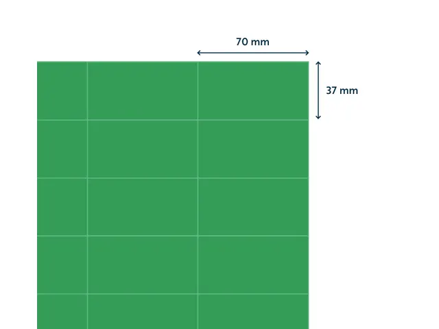 Gekleurde Etiketten 70x37mm Groen 42512 1000 Vel