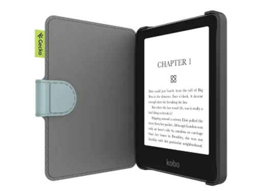 Beschermhoes E-Reader Gecko Kobo Clara lichtblauw