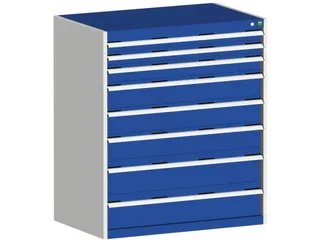 Ladekast 1200x1050x650mm 8laden 200kg Kleur Ral3004 - 1