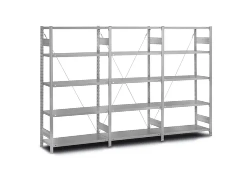 Rvs Inhaakstelling Basis 2500x1060x335mm 6legborden Vaklast 200kg