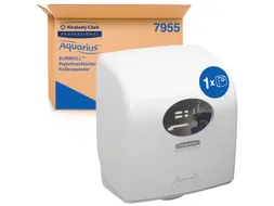 Handdoekroldispenser Kimberly Clark Aquarius Slimroll wit 7955
