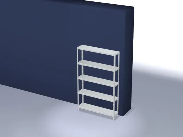 magazijnstelling,grondveld,HxBxD 2000x1300x300mm,vaklast 350kg