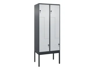 Z-garderobekast,HxBxD 2120x800x500mm,vak B 200/400mm,draaigrendel - 1