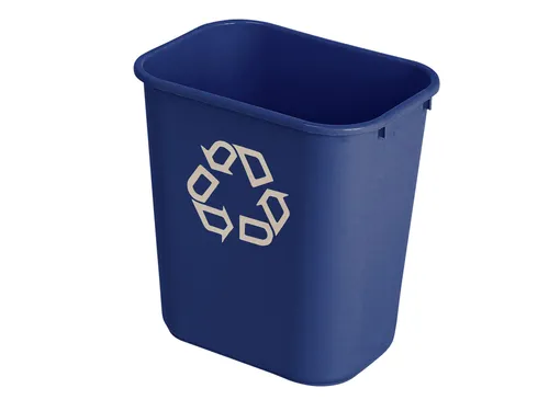 Papierbak Rubbermaid recycling medium 26 Liter blauw