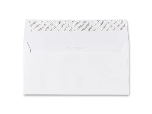 Conqueror Vergé Envelop Strip DL 110x220mm Hoogwit Wit 500 Stuks