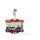 Congresspeld met Clip 54x85mm Rood