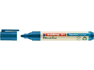 Viltstift edding 31 EcoLine voor flipover rond 1.5-3mm blauw - 2