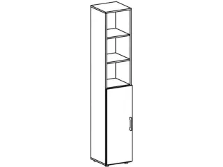 kantoorstelling HxBxD 2160x400x420mm esdoorn - 6