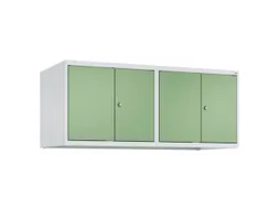 opzetkast,v. locker,4vak.,vak B 300mm,HxBxD 500x1200x500mm,vleugeldeur